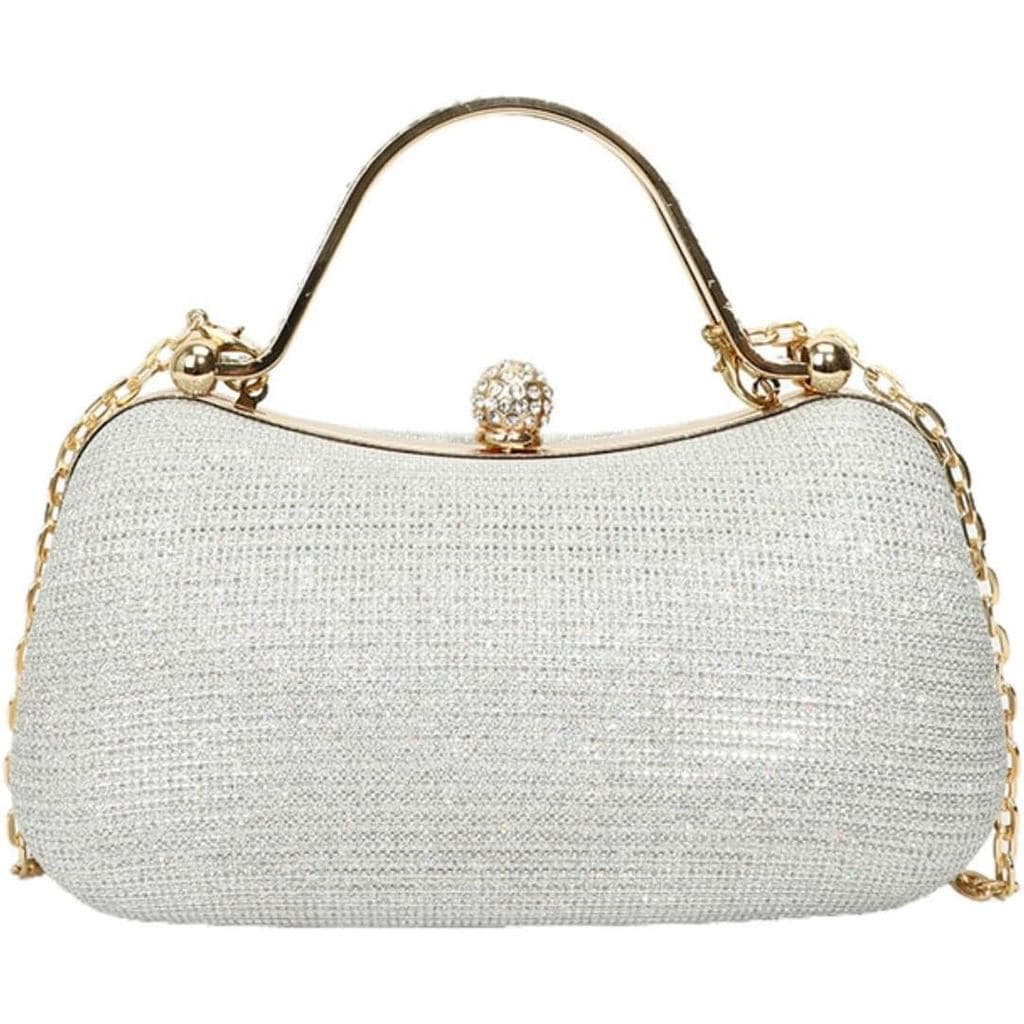 Bolsa Clutch Feminina com Strass |   Bolsa transversal conversível para uso em eventos noturnos e festas |   Casamento,