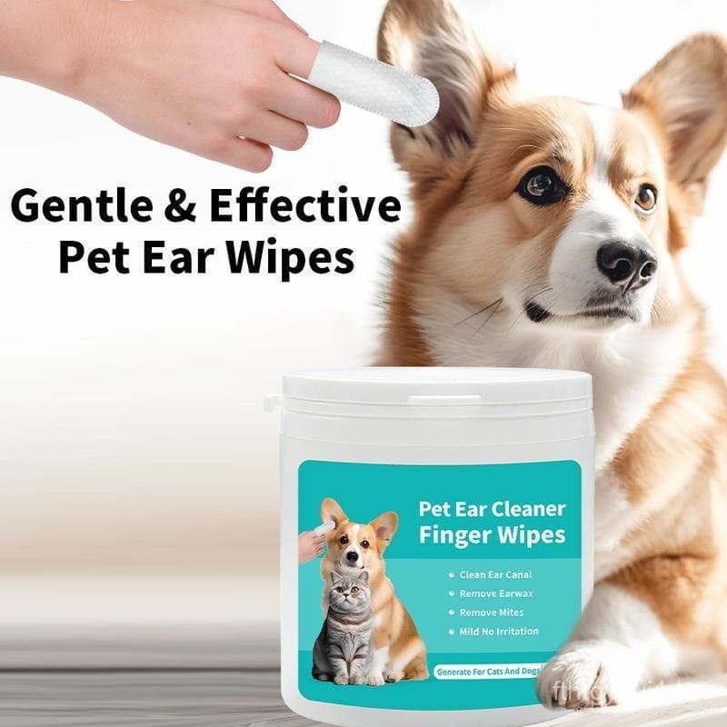 Conjunto de 50 lenços de para os dedos, adequado para o Dia das Mães, cuidados e higiene de gatos.