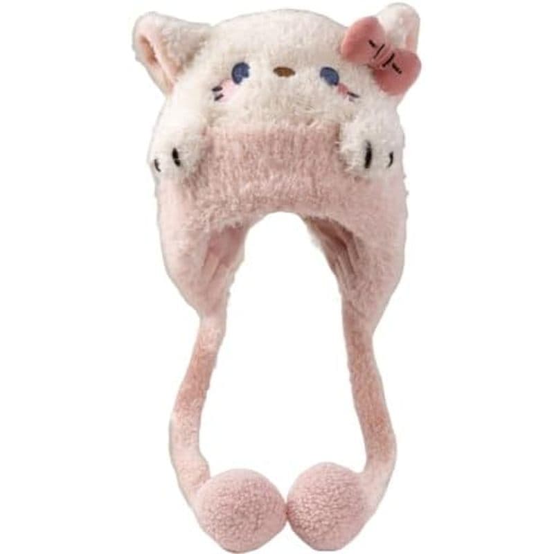 Meninas Dos Desenhos Animados Chapéu De Malha Inverno Animais Personagem Chapéus Meninos Fuzzy Gorros De Esqui Orelha Ab