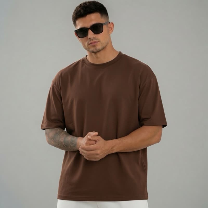 Camiseta Oversized Reta Basica Premium Masculina Over Lisa