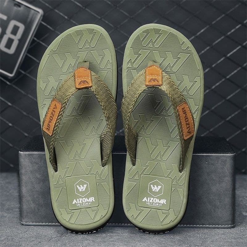 Chinelos masculinos 2024 na moda exterior usar sola macia antiderrapante chinelos de praia casuais masculinos 7.2