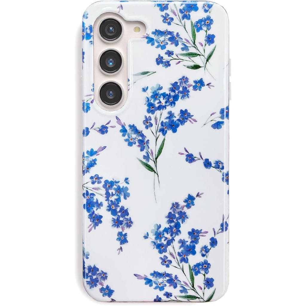 J.west Floral Compatible with Galaxy S23 5g Case 6.1", Soft TPU Design, Cute Flower Pattern Shockproof Bumper Phone Case