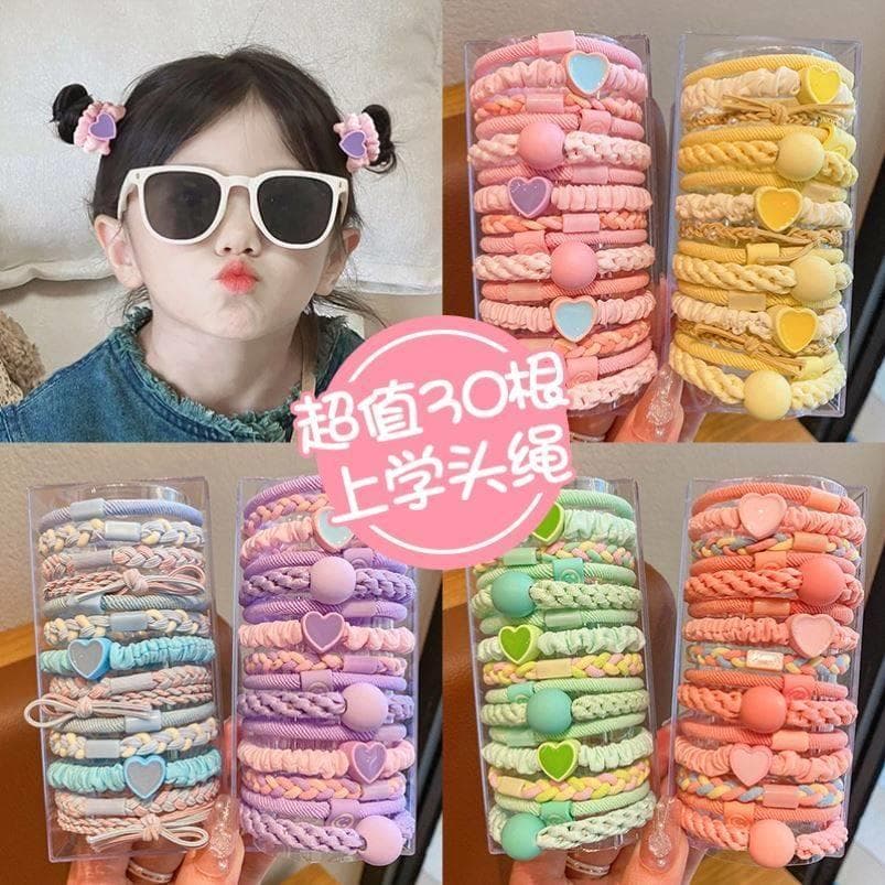 Elásticos de cabelo grandes para crianças e meninas, alta elasticidade, faixas de cabelo que não danificam, elásticos de