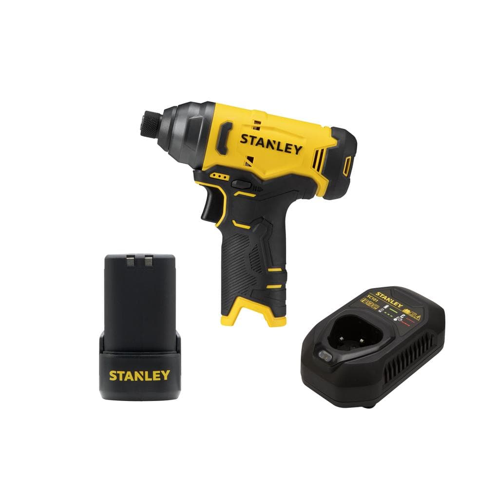 Parafusadeira de Impacto STANLEY SCI10D1 Com Bateria e Carregador 110V
