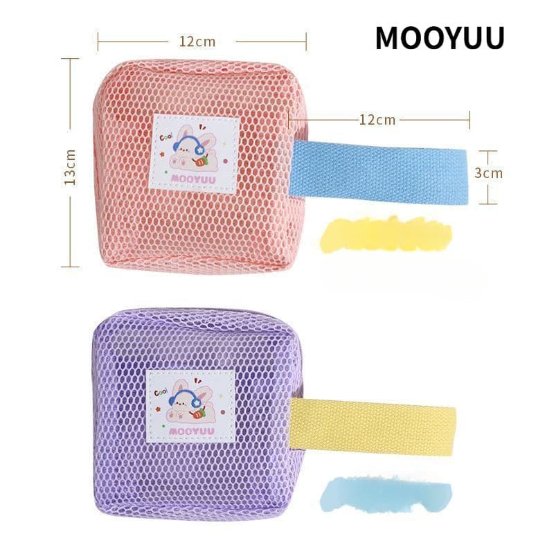 MOOYUU Mini Bolsa De Armazenamento De Malha Portátil Multifuncional Para Cosméticos Pequenos Cartões De Chaves De Artigo