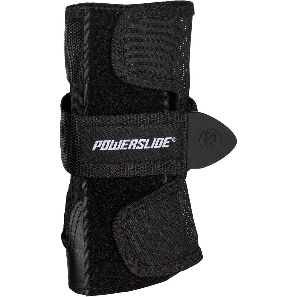 Pulseiras pretas de equipamento de proteção padrão Powerslide, adequadas para sapatos de skate e skate, certificação CE.