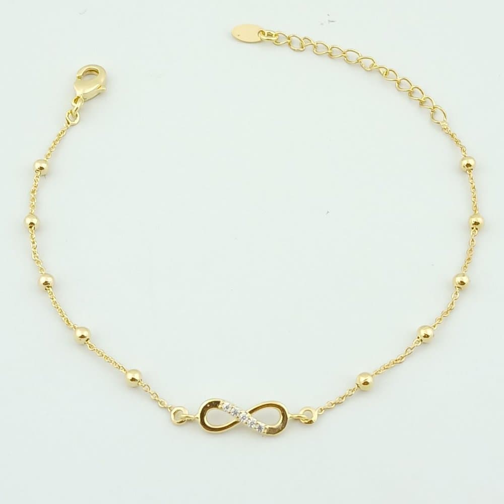 Pulseira Bolinhas e Infinito