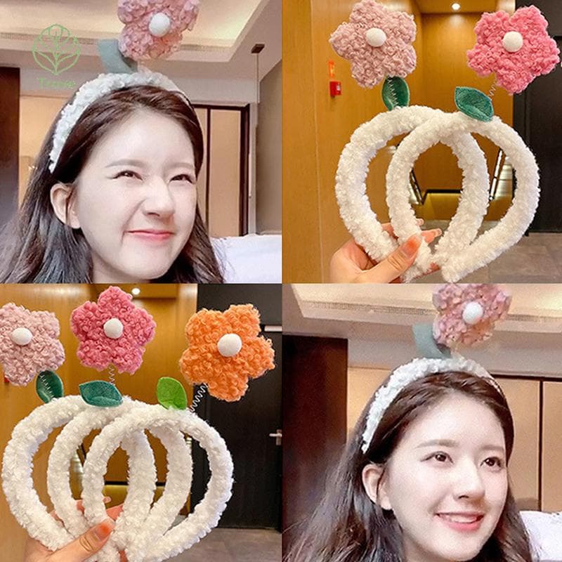 Trove Criativo Cordeiro Pelúcia Flor Hairbands Para Menina Mulher Bonito Coreano Headwear Cabeça Hoop s Acessórios O Cab