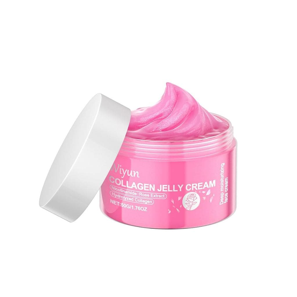 Creme em Gel de Colágeno e Niacinamida com Extrato de Rosa, Hidratante de Colágeno Hidrolisado para Preenchimento e Hidr