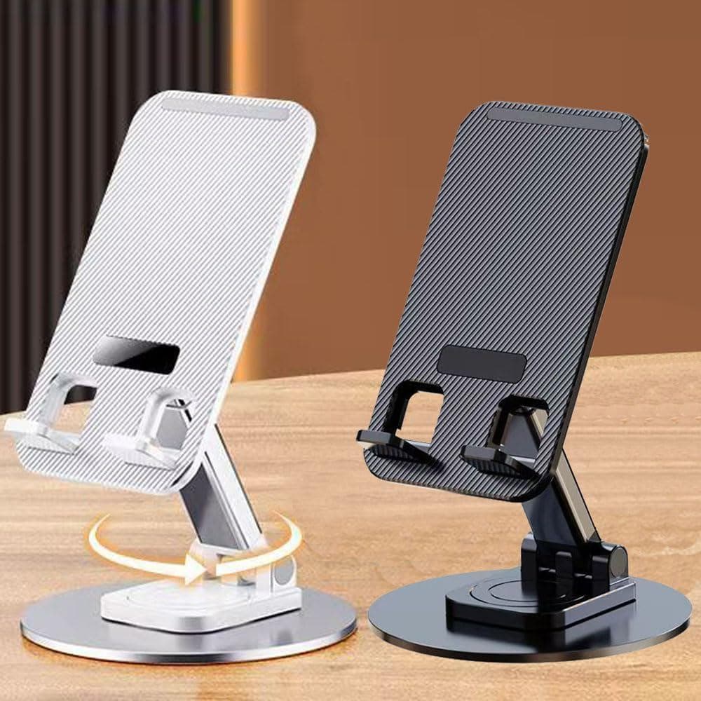 Suporte para Celular, Pacote com 2 Unidades, Suporte de Mesa Ajustável em Ângulo e Altura, Suporte Dobrável para Celular