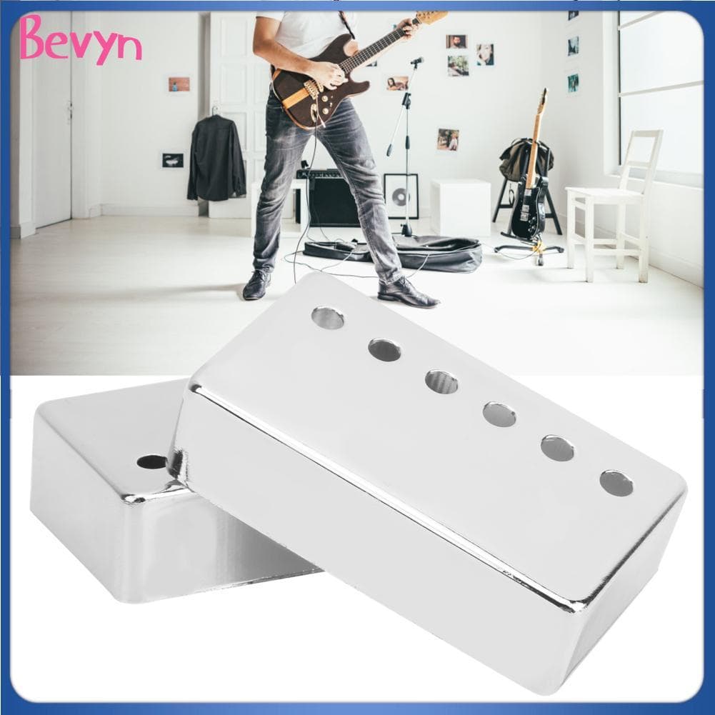 Bevyn-br RiToEasysports 2 Pack Guitarra Elétrica Humbucker Captador Capa 50mm e 52mm Moldura Compatível com Guitarra