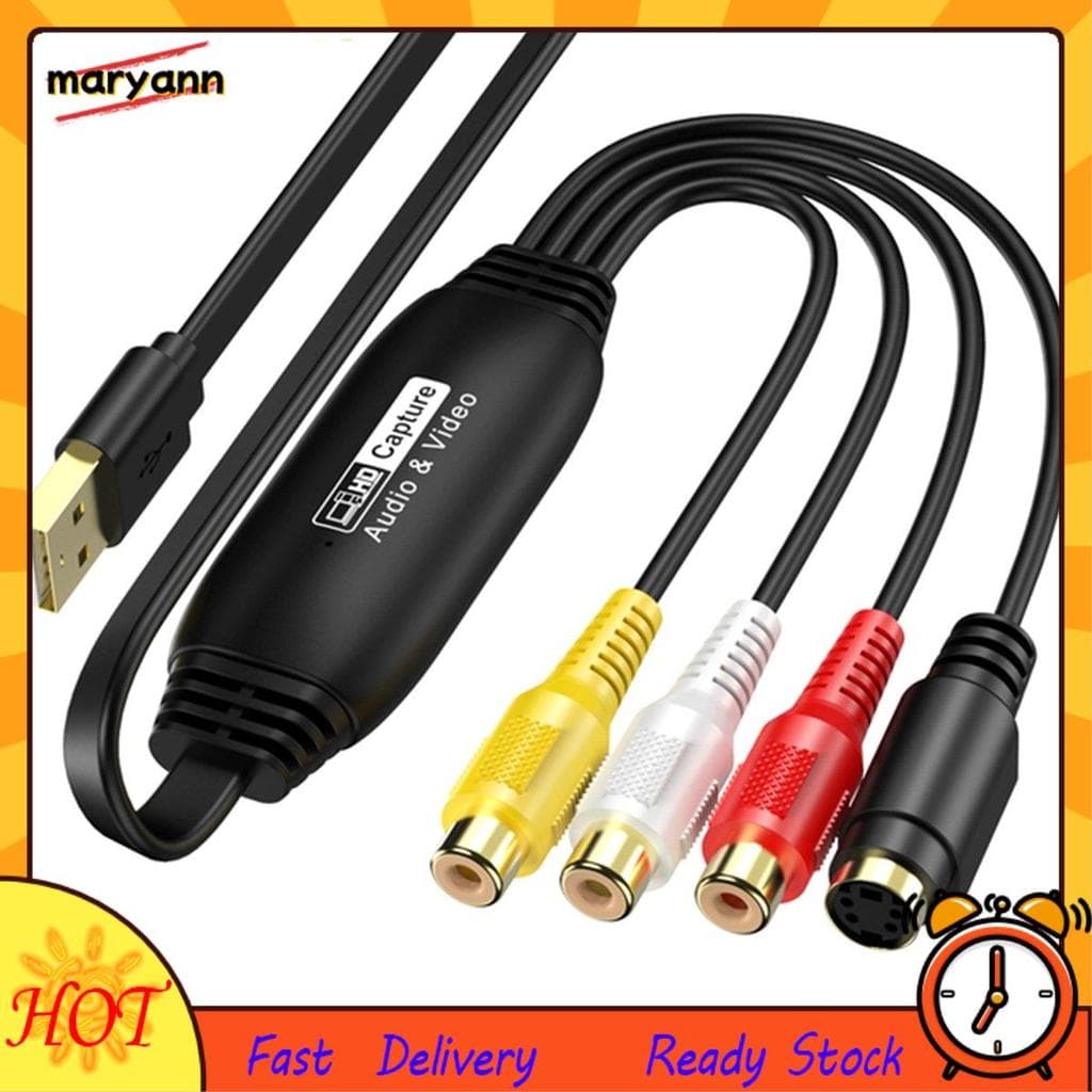 Captura De Vídeo USB Para Conversor Digital Placa De Áudio E 2.0 Sistema De Suporte De TV DVD Fácil Instalação