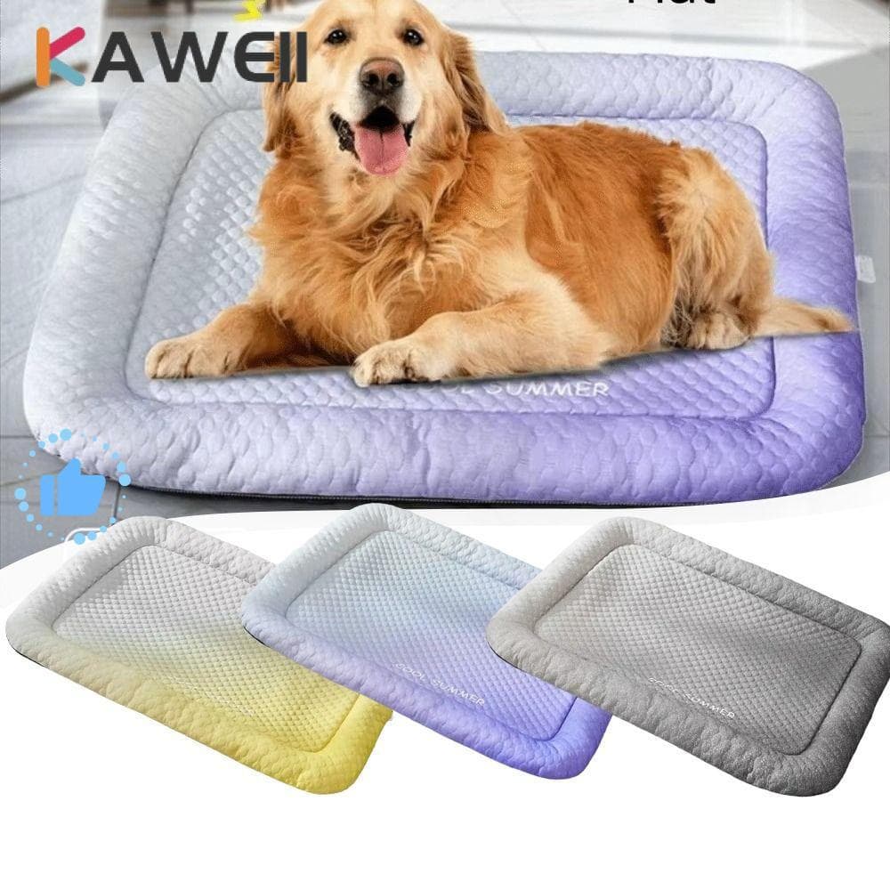 Cama De Resfriamento Para Cães KAWEII , Tapete Animais De Estimação De Seda Gelada Com Superfície Texturizada Macia , Er