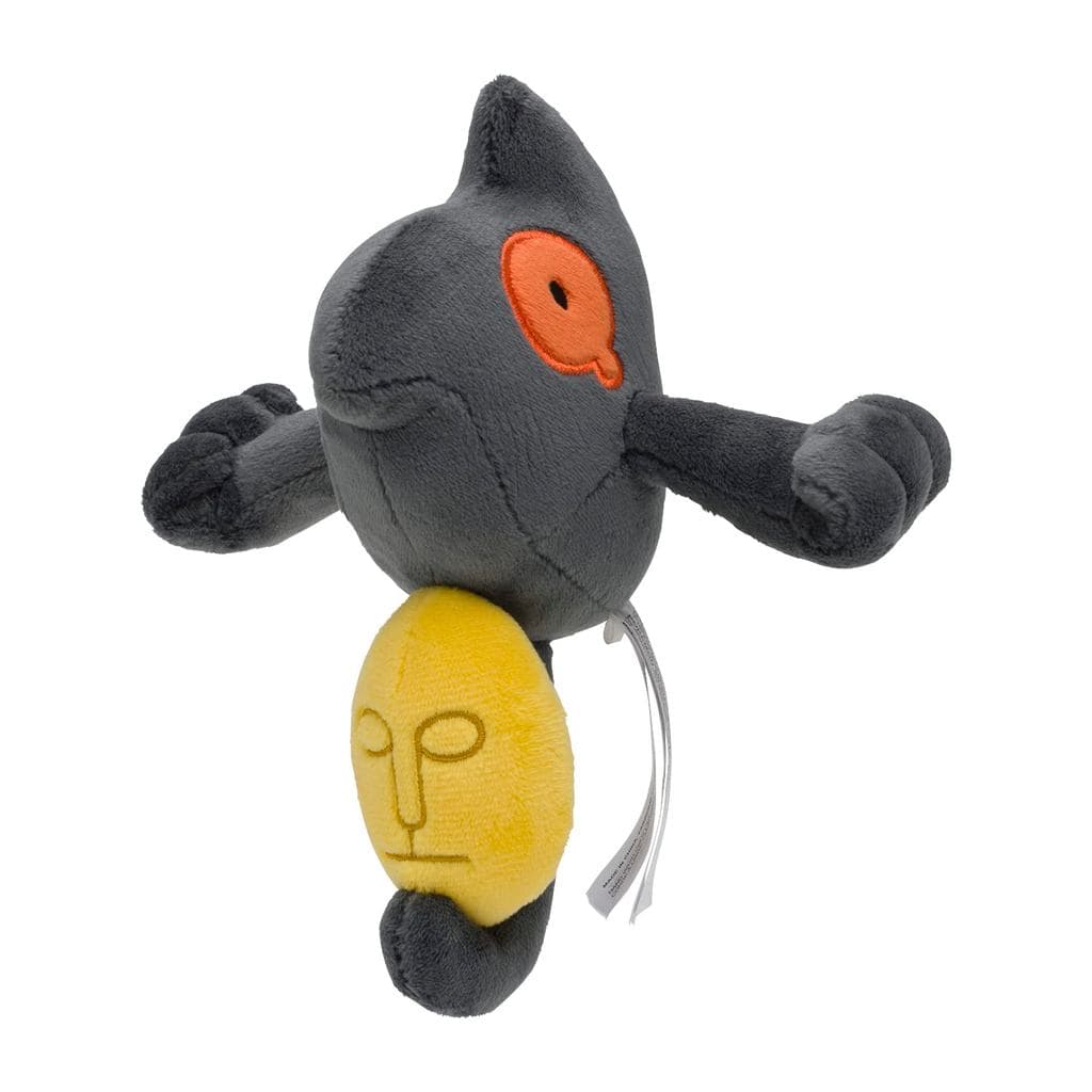 Brinquedo de pelúcia original do Pokémon Center 562: Pokémon fit Yamask 17 x 15,5 x 9,5 cm (A x L x P)