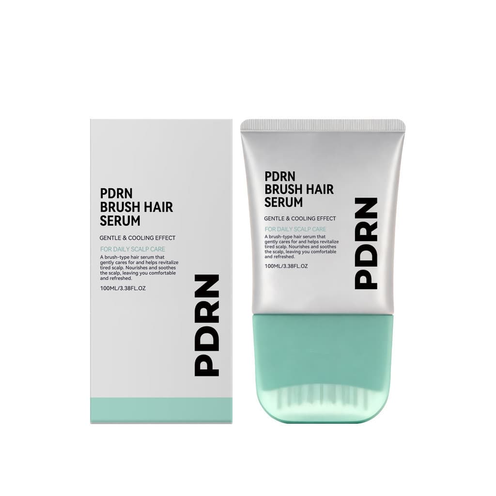 Sérum Capilar PDRN com Pente Massageador, Cuidado Refrescante para Couro Cabeludo, Nutrição e Fortalecimento dos Fios