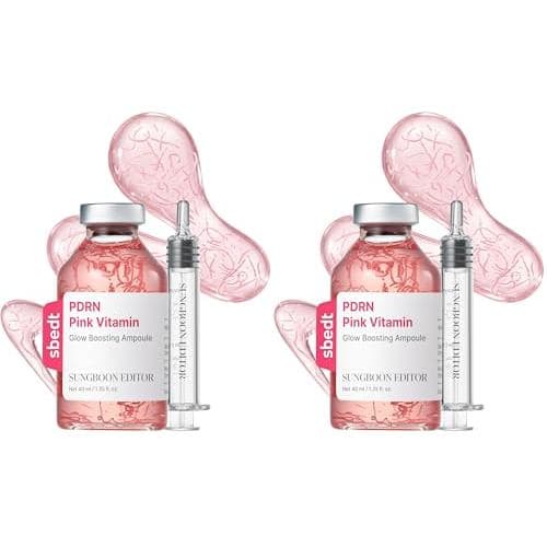 SUNGBOON EDITOR Glow Intensive PDRN Ampoule, Sérum Facial com Peptídeos de Cobre e Vitamina B12, com Colágeno, Multi-Pep