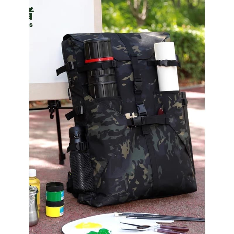 Alunos de arte Dedicado Exame de arte Desenho Bolsa Bolsa Prancheta Mochila Lona espessada Coleção de exames de articula