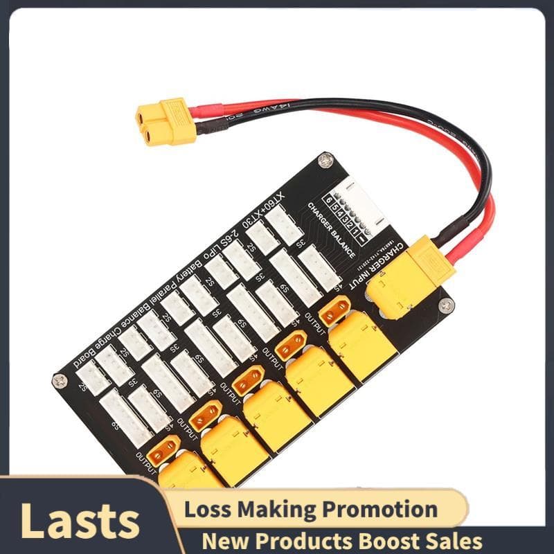 Placa De Carregamento De Bateria Lipo Paralelo XT30 Plug 2 ? Baterias De Lítio 6S Para Componentes Eletrônicos Do Carreg