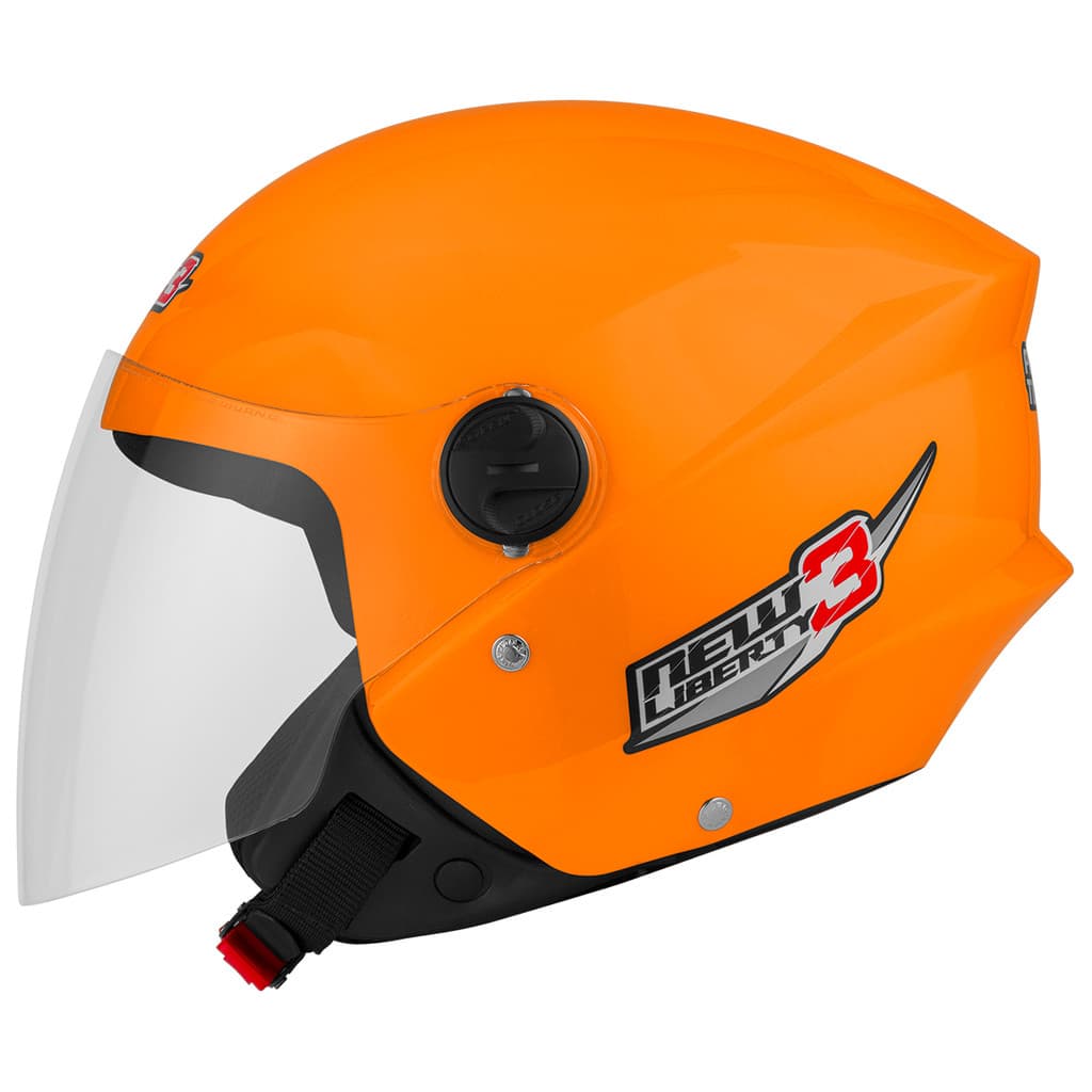 Capacete Aberto C/ Viseira Cristal Pro Tork New Liberty 3 Solid Masculino Feminino Design Moderno