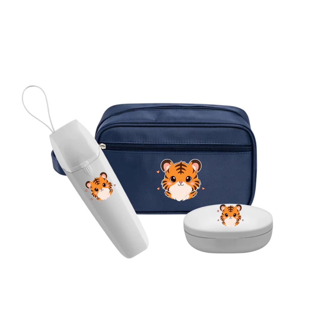 Kit Higiene Infantil Necessaire Saboneteira Porta Escova