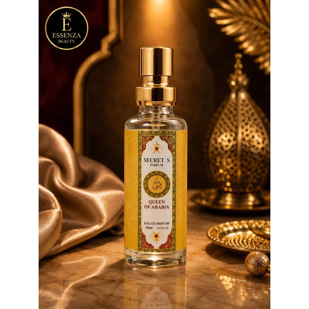 Perfume Árabe Queen of Arabia Secret’s Parfum 15ml – Alta Fixação, Longa Duração e Fragrância Exclusiva