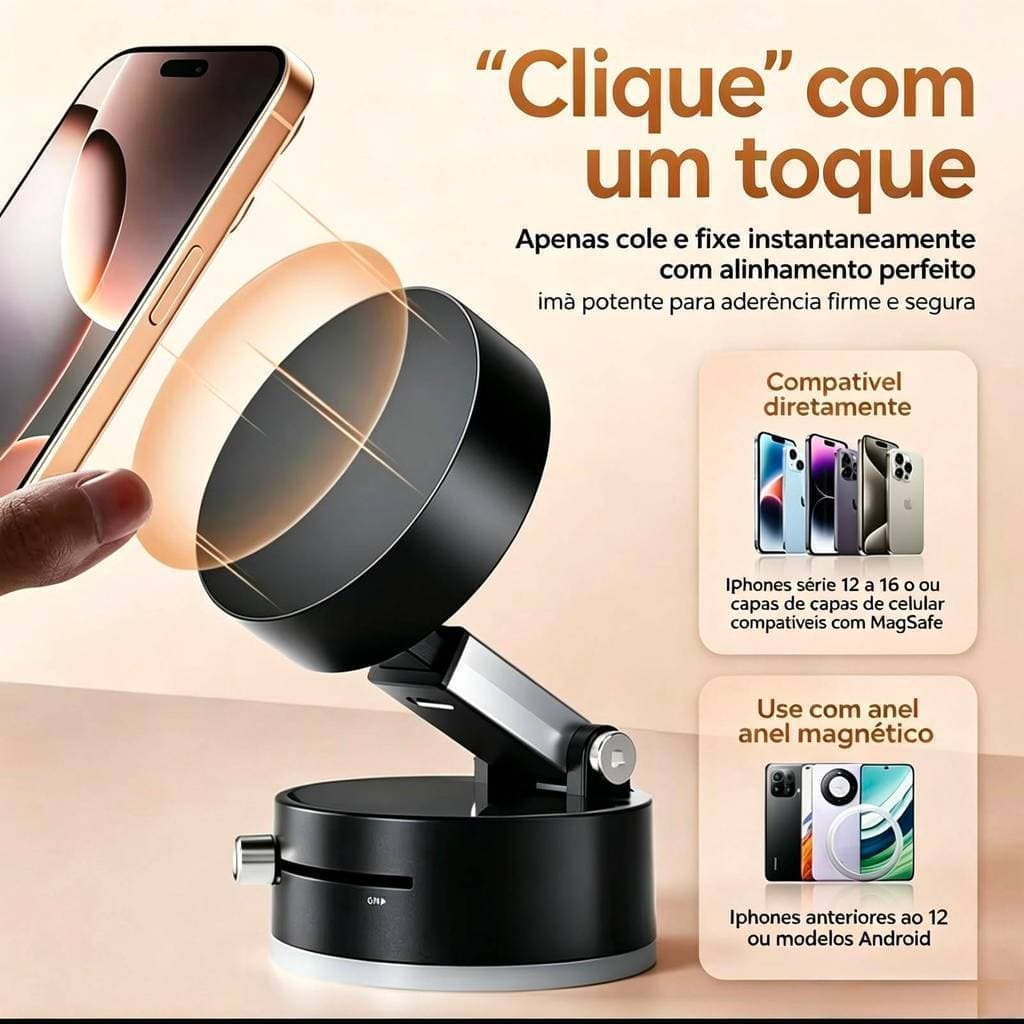 360 ° Suporte Magnético Dobrável Para Telefone Carro Uso Em Sup-7450