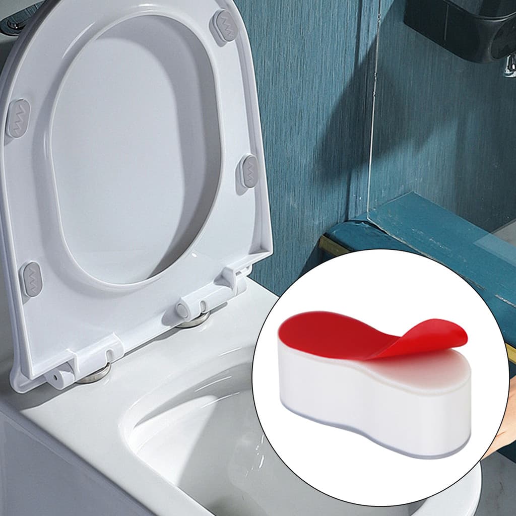 [wisdomt] 4 Pcs Almofada Estabilizadora De Tampa De Vaso Sanitário Fácil Instalação Universal Antiderrapante ABS Amortec