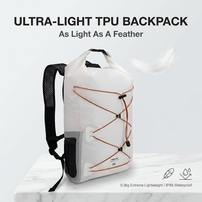 Denon impermeável saco mochila ao ar livre Upstream Rafting caminhadas Commuter IPX6 à prova dwaterproof água OVKW