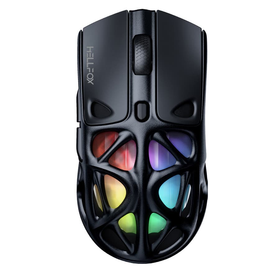HELLFOX Mouse Gamer Sem Fio Tri Mode PAW3311 12000 DPI 70g