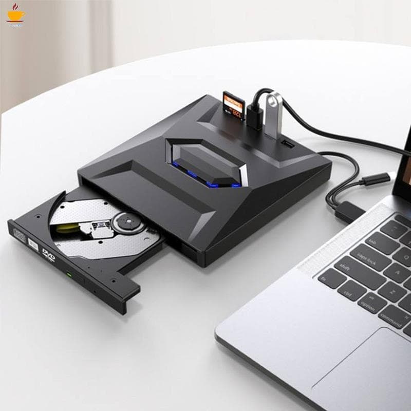 Unidade Móvel Externa Multifuncional USB3.0 Tipo CD DVD Queimador , Cartão SD , Leitor De Disco U Velocidade De Leitura