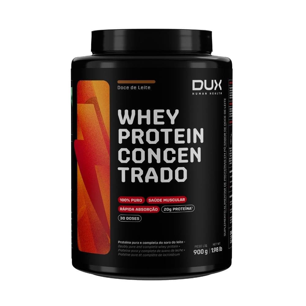 Whey Protein Concentrado Dux Sabor Doce de Leite 900g