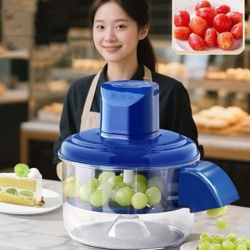 Descascador Elétrico Bivolt Automático para Uvas, Tomates e Frutas Delicadas – Praticidade e Rapidez na Cozinha