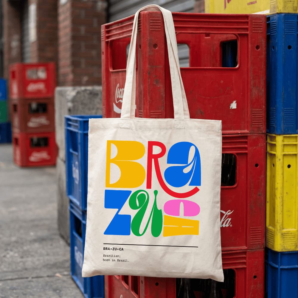 Bolsa Ecologica Ecobag Brasil Rio Praia 100% algodão Bolsa Praia Bolsa Sacola Sustentavel