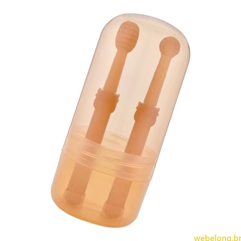 2x Conjunto Escova Dentes Silicone Para Animais Estimação Gatos Cães Oral Dental-Saúde 360 Cabeça Cil
