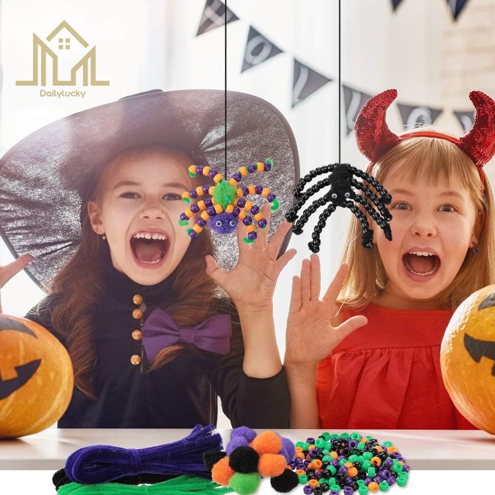 800 Peças Kit De Fabricação De Pulseira De Contas De Plástico DIY Para Halloween Conjuntos De Confecção De Pulseiras Mul