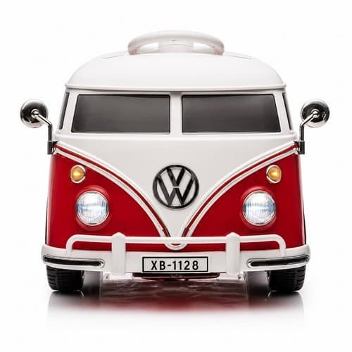 Carrinho Eletrico Infantil Kombi Vermelha Bateria Recarregavel Controle Remoto Segurança Conforto