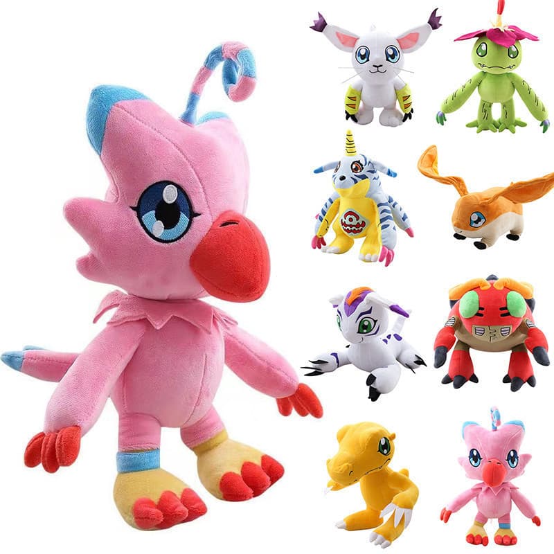 Digimon Aventura Brinquedo De Pelúcia Patamon Agumon Tailmon Gomamon Piyomon Gabumon Tentomon Boneca Animais Presentes D