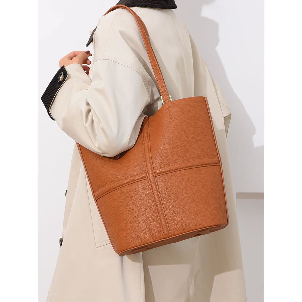 2026 novo estilo balde saco High-End sentir simples Commuter bolsa de ombro moda grande capacidade sacola
