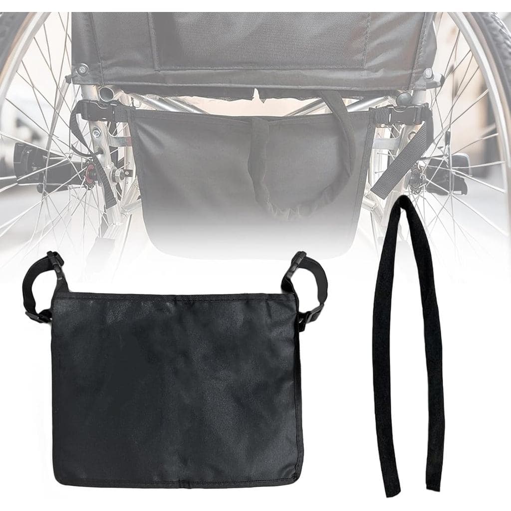 Wheelchair Urinary Bag Holder with Tube Cover Set - Foley Drainage Privacy Cover Under Basket Seat Urine Collector Stora