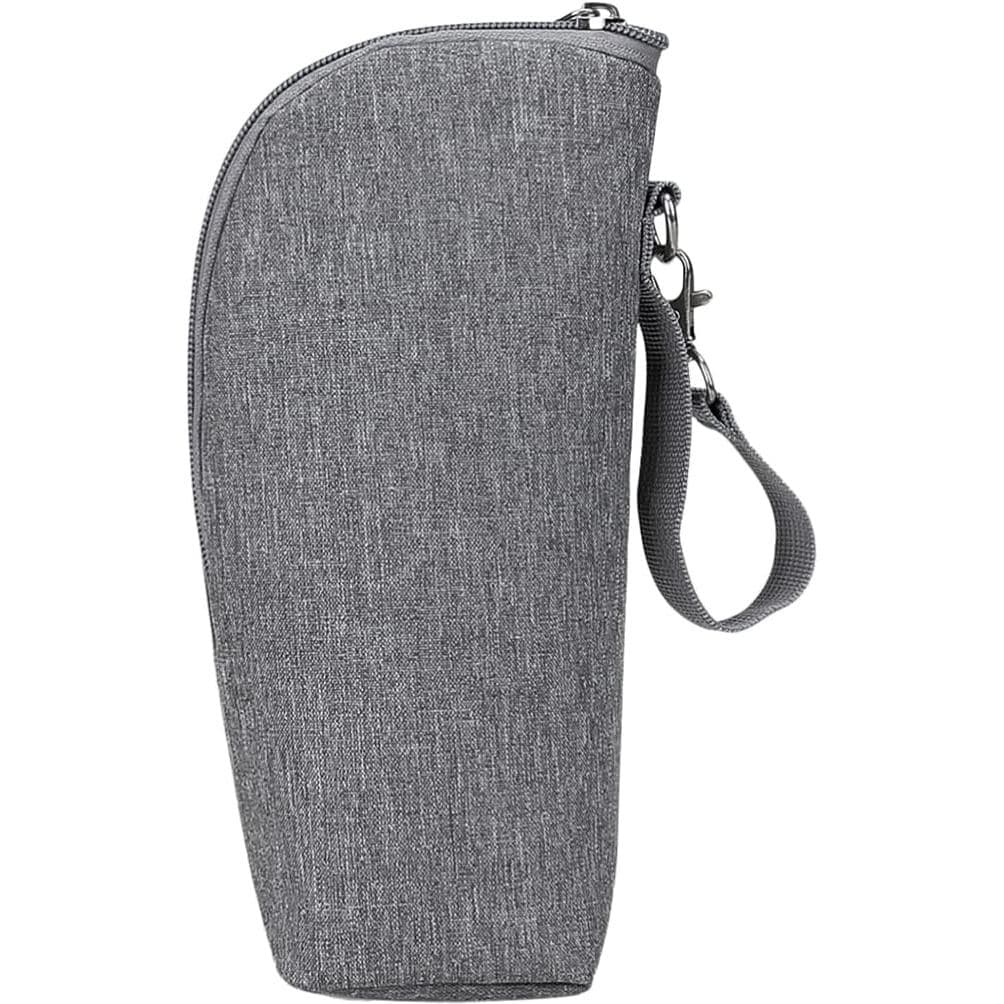 Bolsa Térmica para Mamadeira Kisangel, Porta-Mamadeira Portátil com Alça e Zíper para Viagens e Uso Externo 8.66X3.14X2.