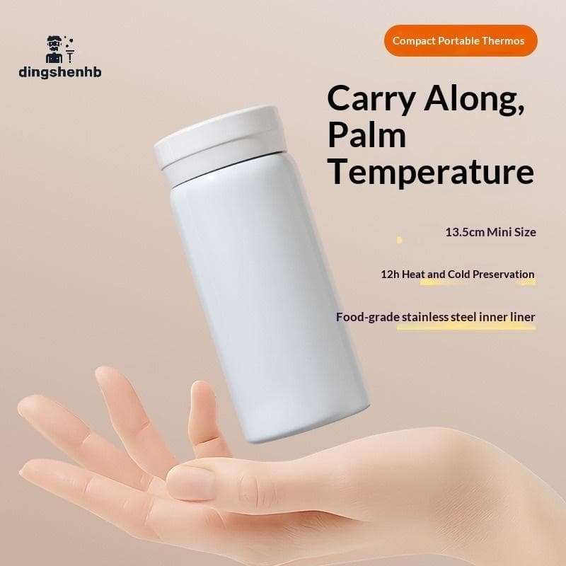 dingshenhb 200ml Mini Garrafa Térmica Caneca De Café Copo Isolado De Aço Inoxidável Portátil Térmico Viagem De Água Xíca