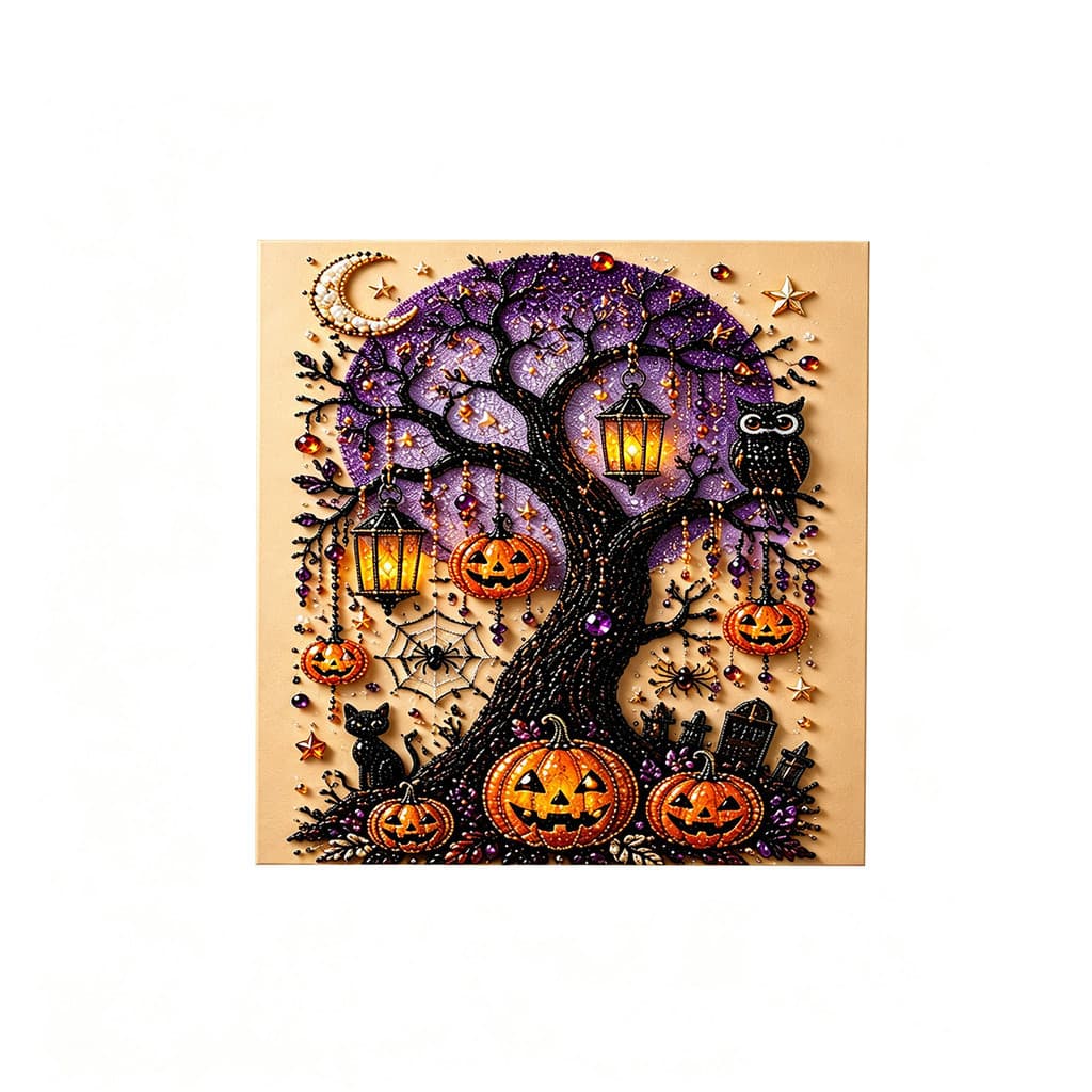 Halloween Pérola Arte Kit DIY Árvore De Abóbora Decoração De Festa Criativa Pai-Filho Artesanato Artesanal