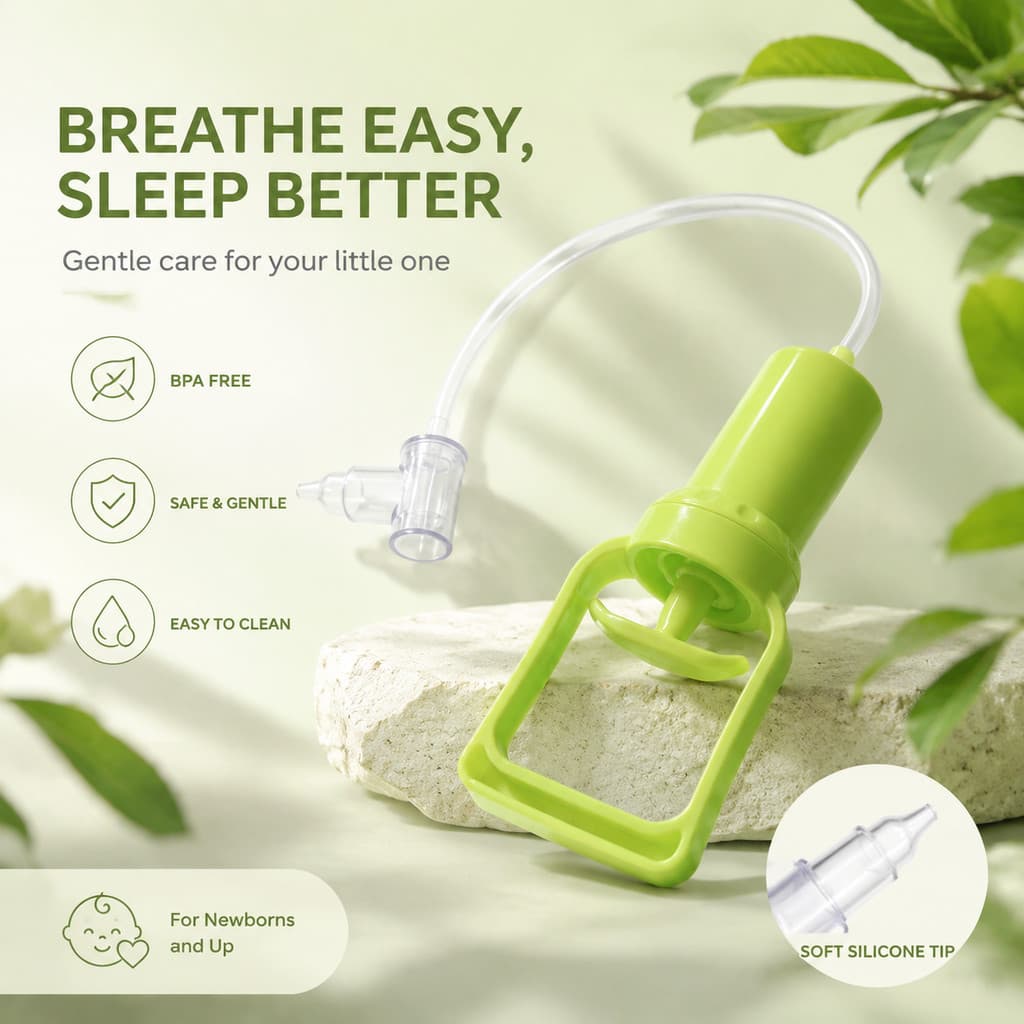 1/2/3 Conjunto De Aspiradores Nasais Para BebêS Para Limpar Facilmente O Muco E Aliviar Rapidamente A ObstruçãO Nasal