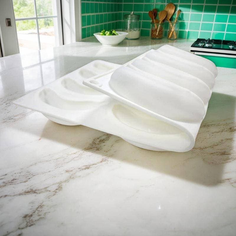 eesis 12 Células Banana Design Grau Alimentício Moldes De Bolo De Silicone Mousse De Frutas Molde Sobremesa Ferramentas