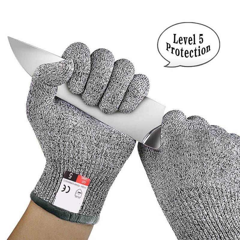 Luvas Anti-Corte De Segurança HPPE Nível 5 De Alta Resistência Indústria Cozinha Jardinagem Arranhões Vidro Multiuso ZON