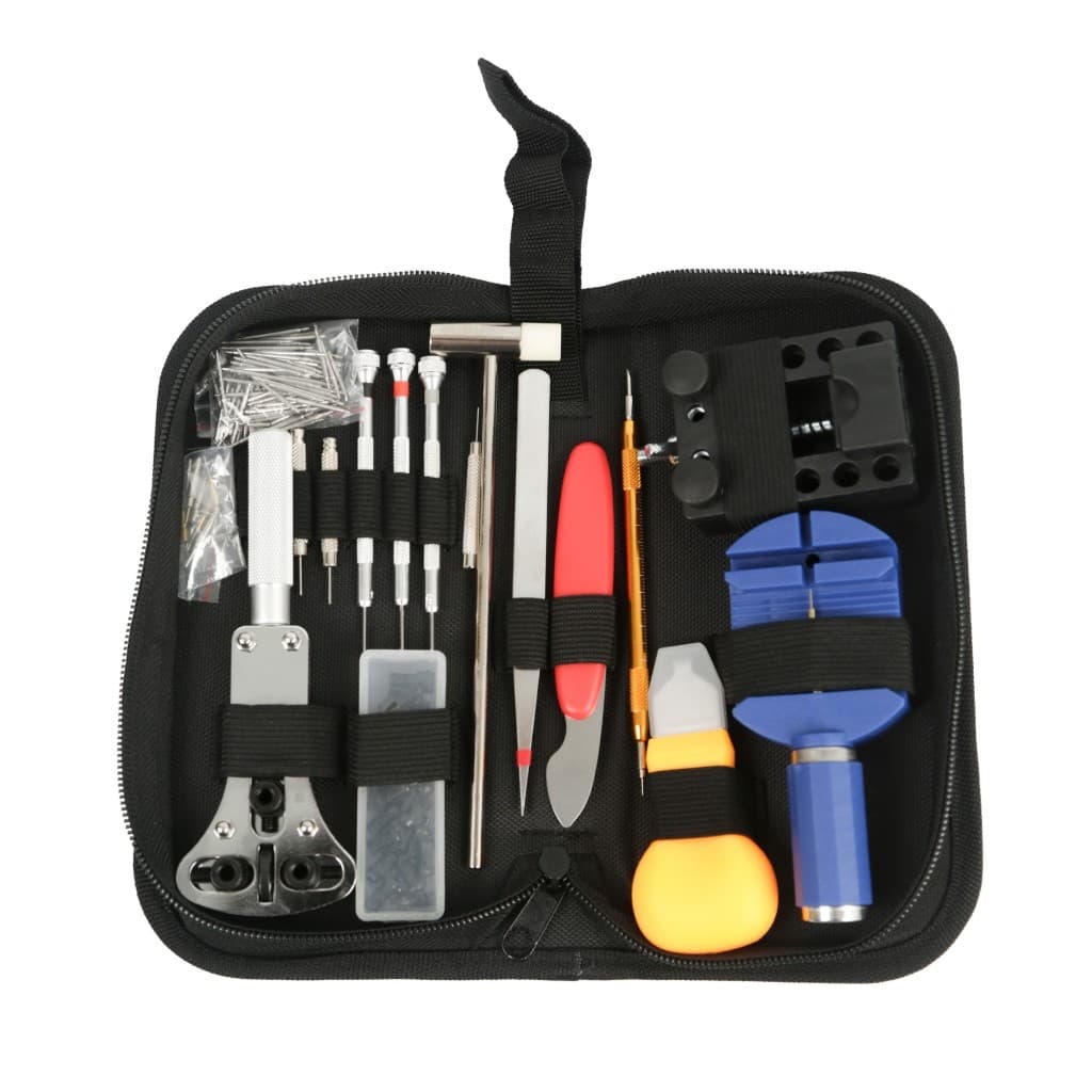Kit Reparo De Relógio Com Estojo E Ferramentas Wassay