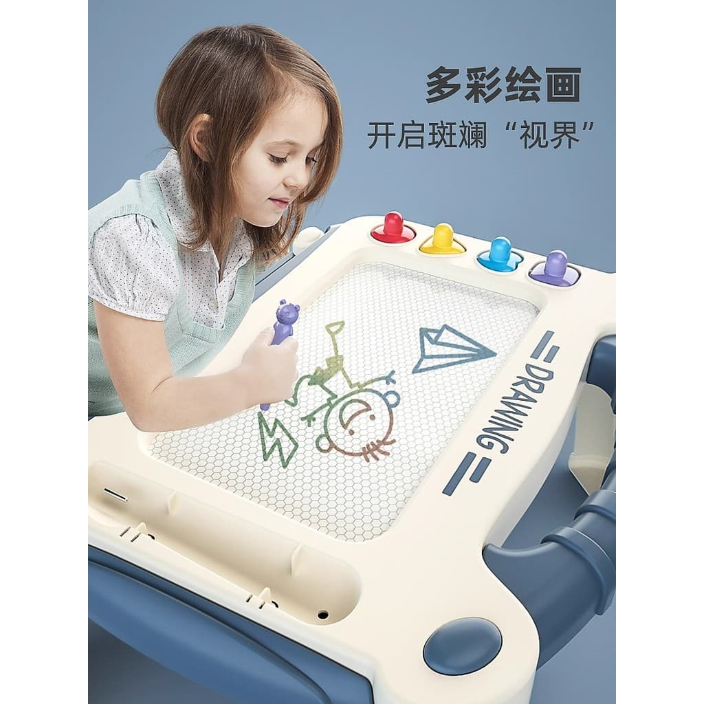 Prancheta magnética para desenho infantil, placa de escrita para bebês de 1 a 3 anos, pintura grafite, brinquedos magnét