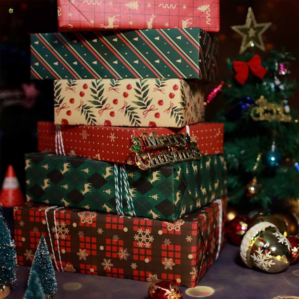 Papel De Embrulho Kraft-Acabamento Brilhante Para Presentes De Aniversário