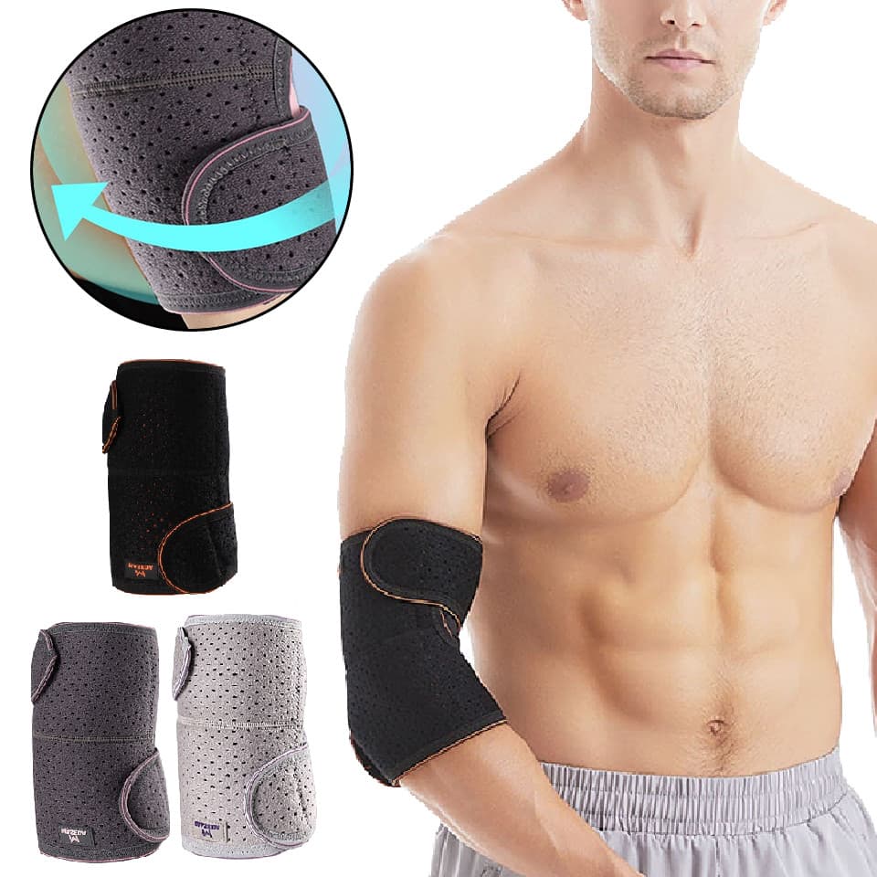 1 Peça Ajustável Esportes Cotovelo Cinta Antiderrapante Fitness Fixo Pressurizd Respirável Envoltório Proteção