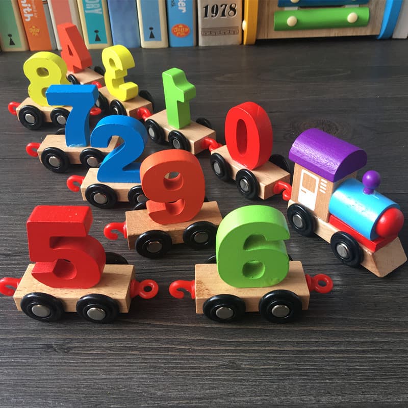 0-1-2-3 anos de idade número trator pequeno trem meninos meninas montado blocos de construção inteligência do bebê cedo